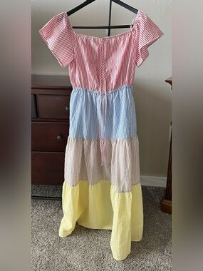 Maxi Dress with inside Slip by VOGE Medium NWT $78